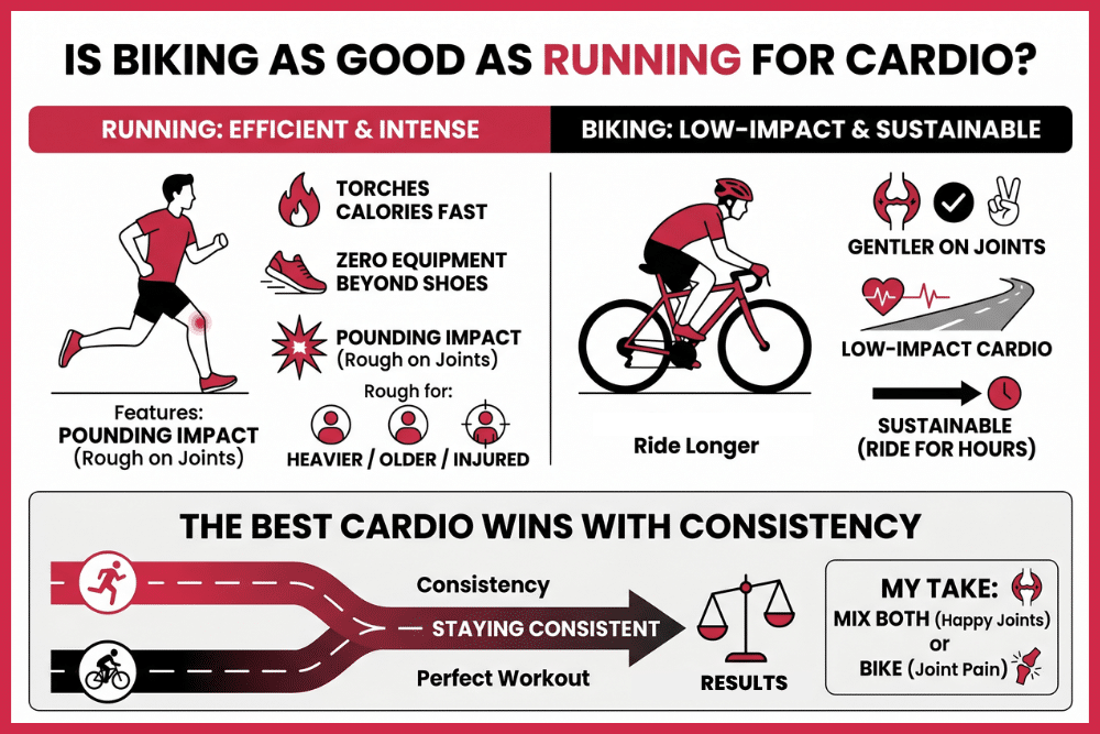 Is Biking as Good as Running for Cardio - 1