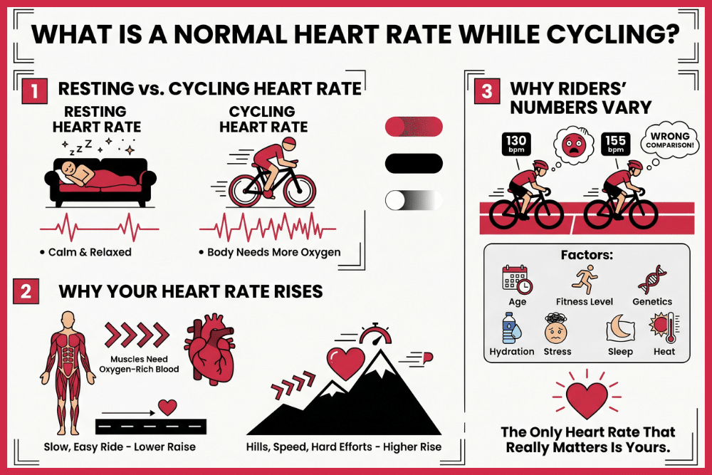What Is a Normal Heart Rate While Cycling