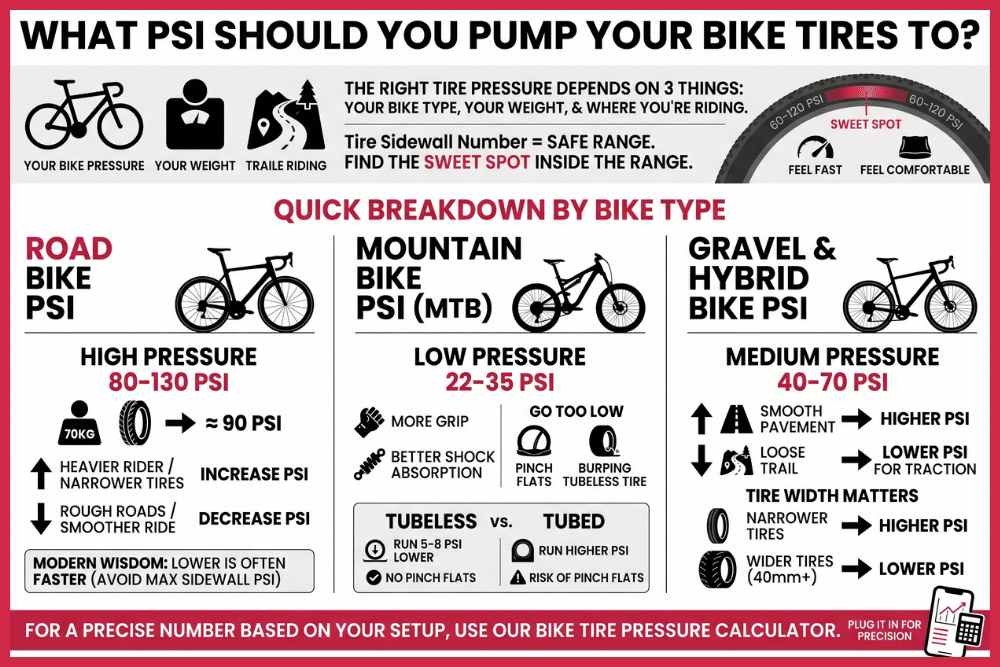 What PSI Should You Pump Your Bike Tires To