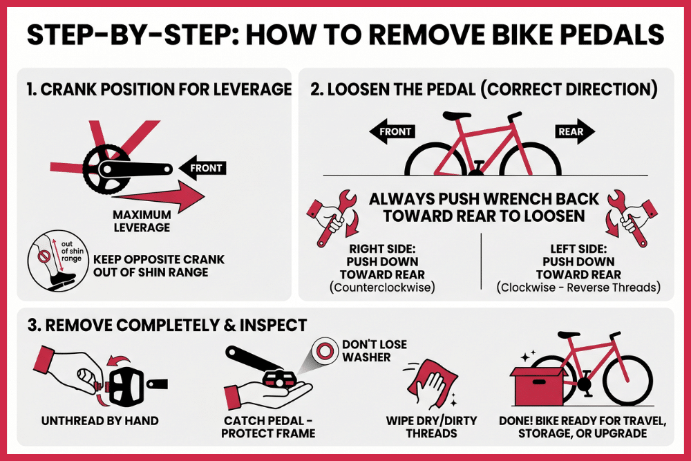 Step-By-Step How to Remove Bike Pedals