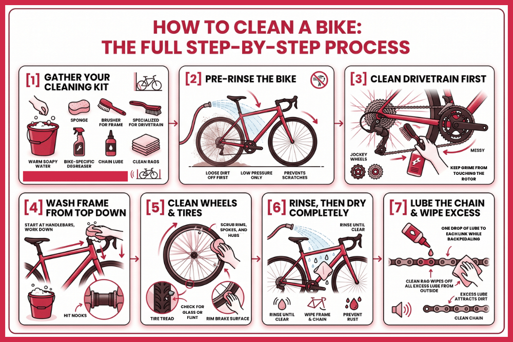 How to Clean a Bike - Full Process