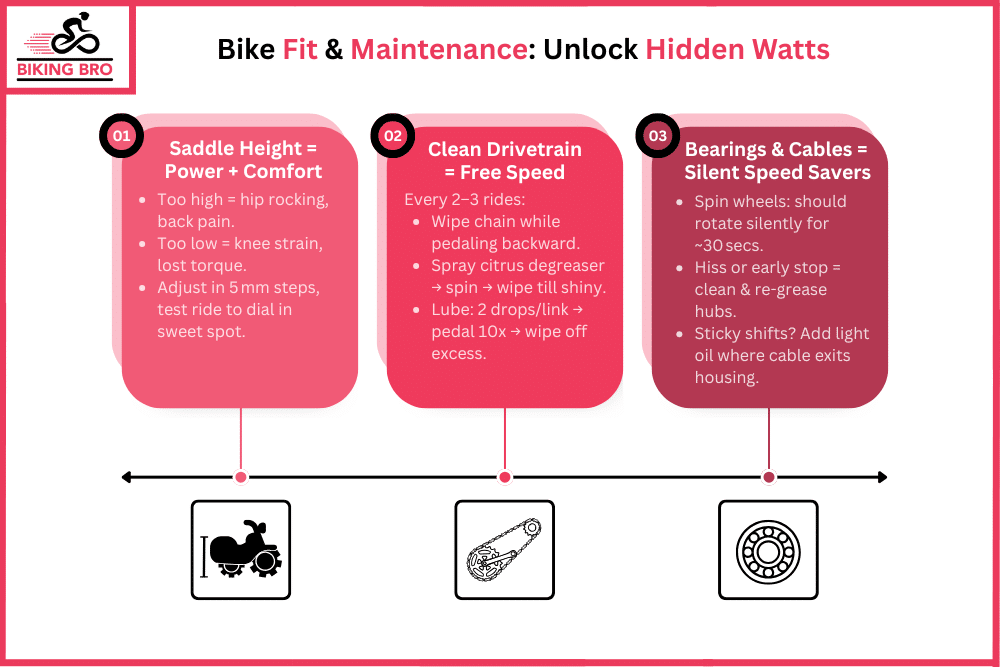 Bike Fit & Maintenance Freeing Hidden Watts