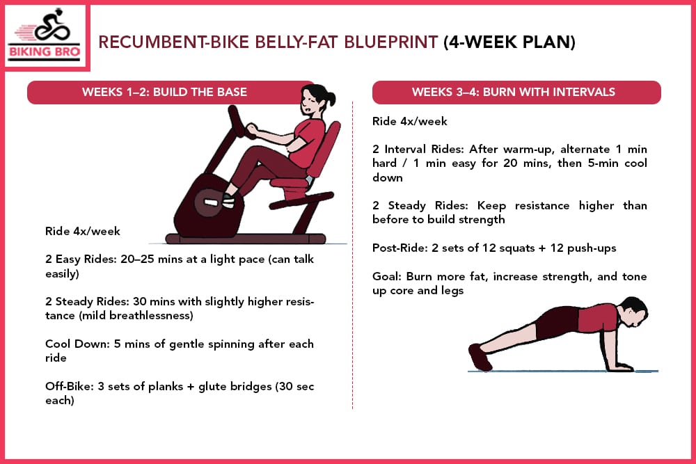 Recumbent-Bike Belly-Fat Blueprint (4-Week Plan)