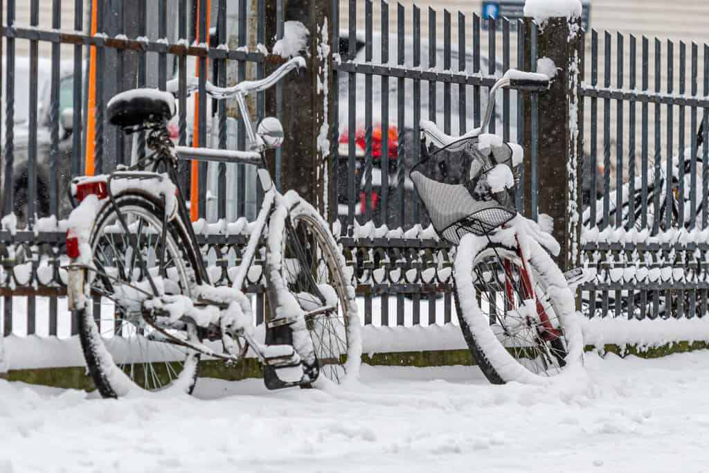 bike riding in cold weather