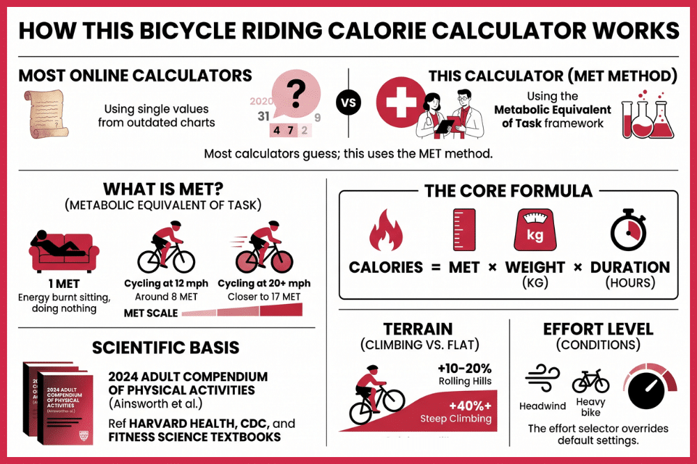 How This Bicycle Riding Calorie Calculator Works