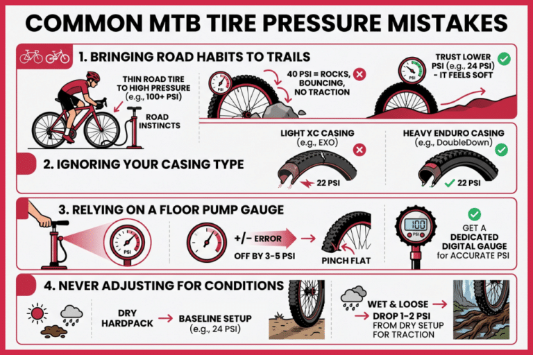 Mountain Bike Tire Pressure Calculator (XC, Trail, Enduro, DH)