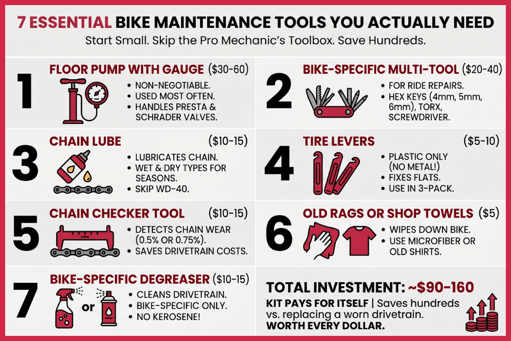 Essential Bike Maintenance Tools You Actually Need