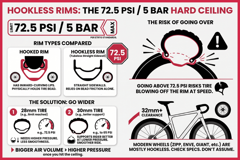 Hookless Rims Why 72.5 PSI Is a Hard Ceiling for Road Bikes