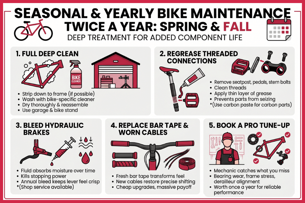 Seasonal and Yearly Bike Maintenance