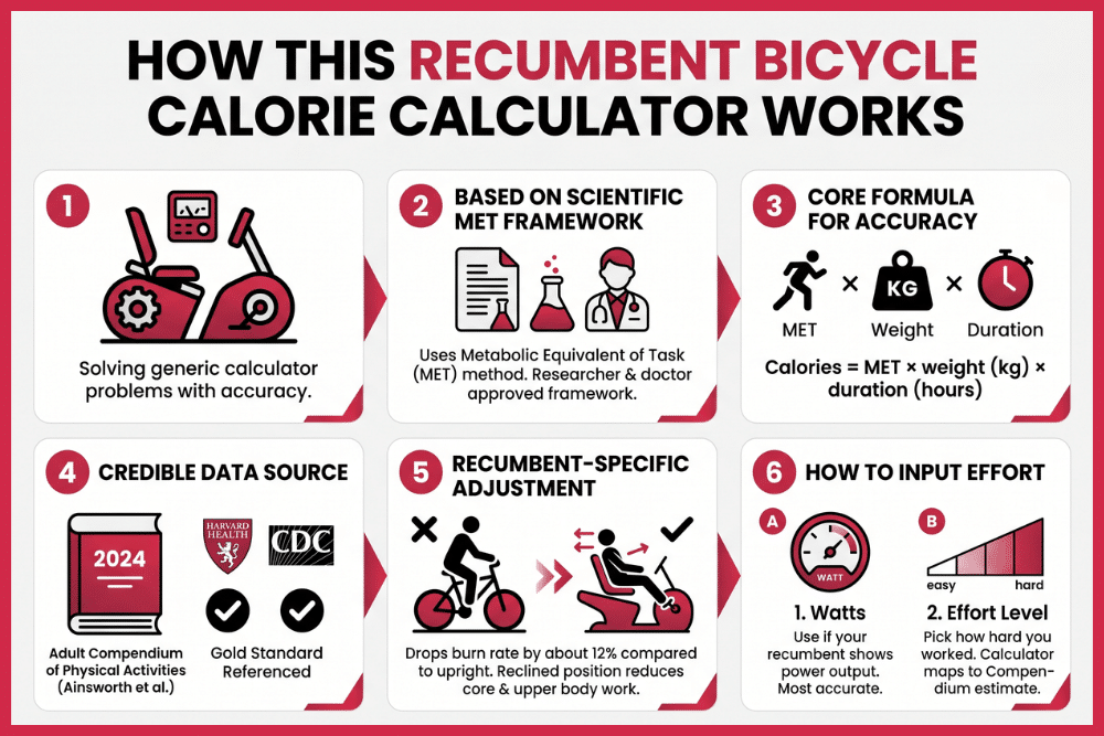 How This Recumbent Bicycle Calorie Calculator Works