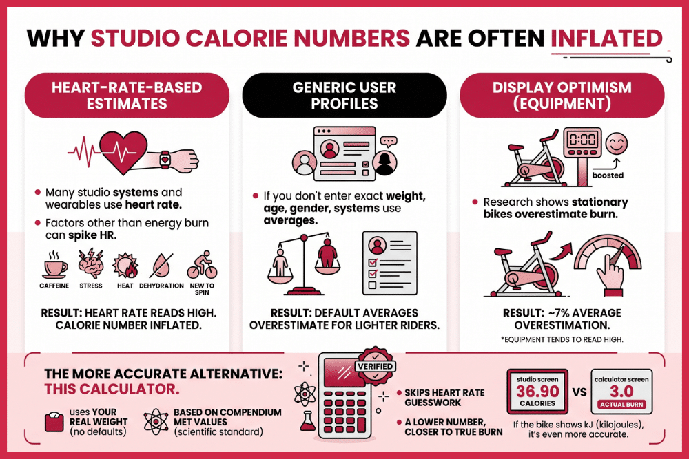 Why Studio Calorie Numbers Are Often Inflated